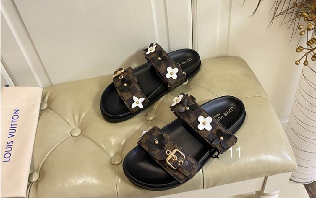 LV Monogram Blossom Strap Sandal