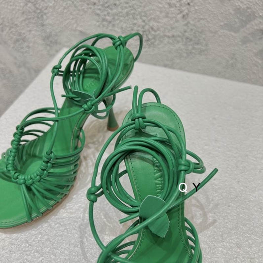 BV Lace-Up Stretch Sandal