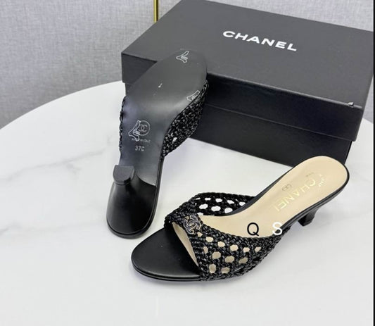 CC Tweed Mule Heel