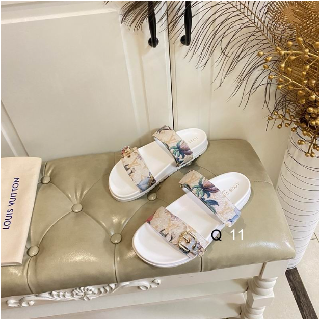 LV  Floral Lock Double Strap