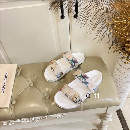 LV  Floral Lock Double Strap