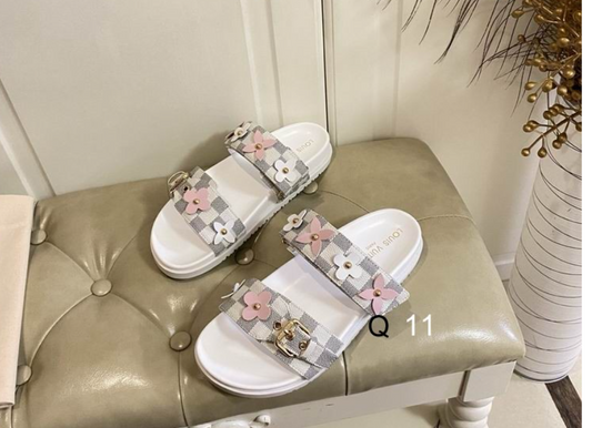 LV Monogram Blossom Strap Sandal