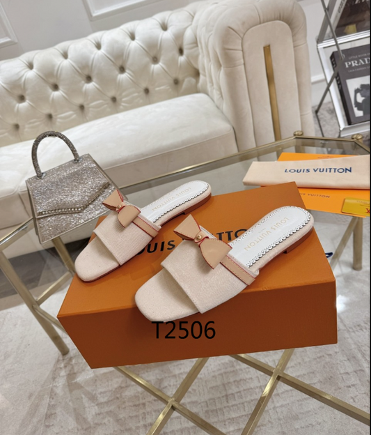 LV  Riviera Bow Sandal – Denim Monogram
