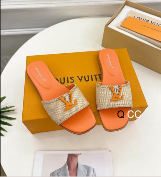 LV Resort Raffia Sandal