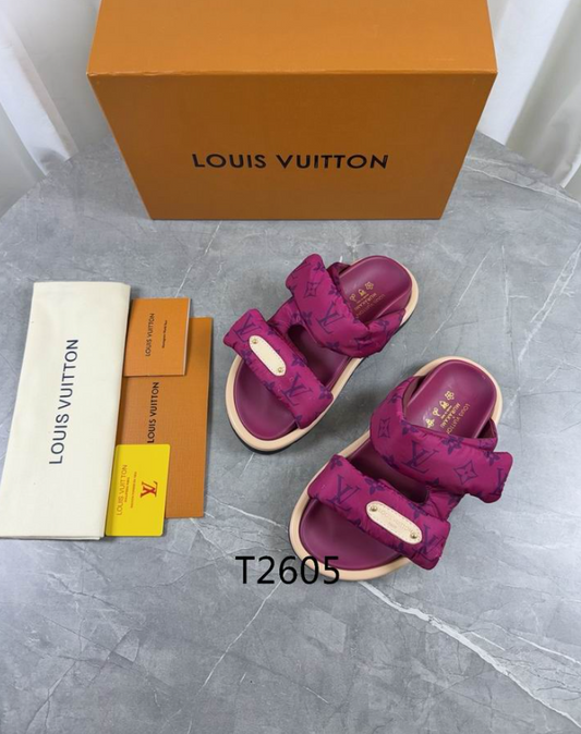 LV Prism Padded Plaque Slide
