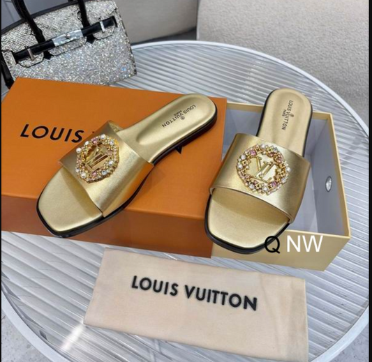LV Crystal Medallion Sandal