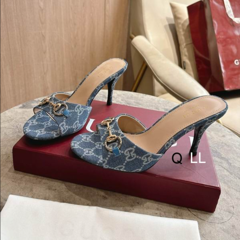 GUC Riviera Denim Horsebit  Heel