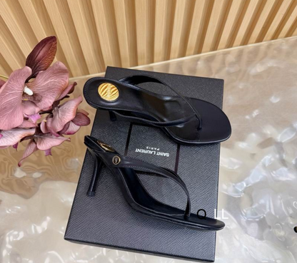 SL Sculpted Thong Heel